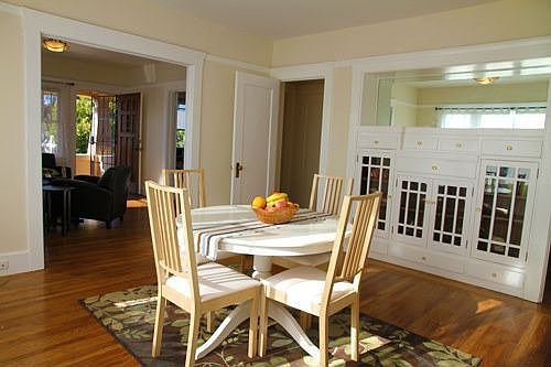 Dining room (west light) - note the built-ins