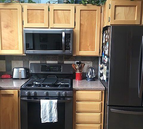 kitchen with new appliances
