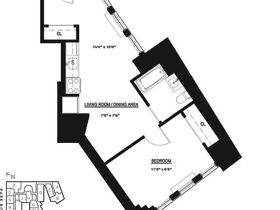 2nd image of 15 Park Row APT 5E