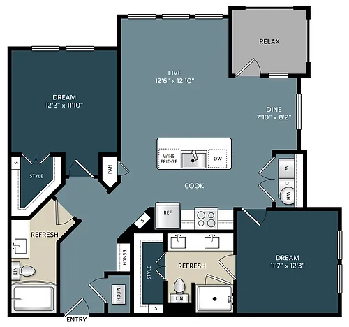Floor plan B3