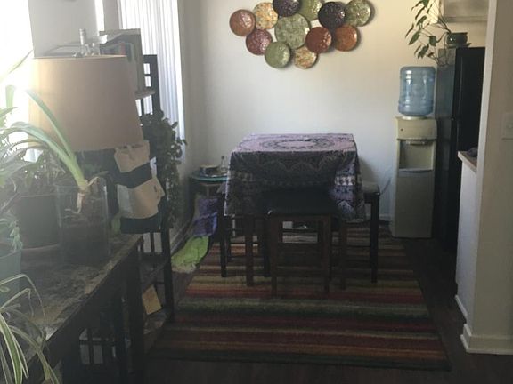 View from front door, dining area