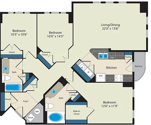 Floor plan The Washington