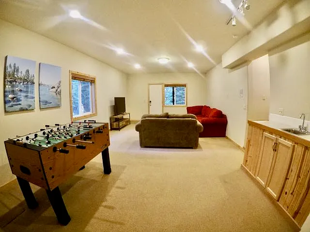 Downstairs family room