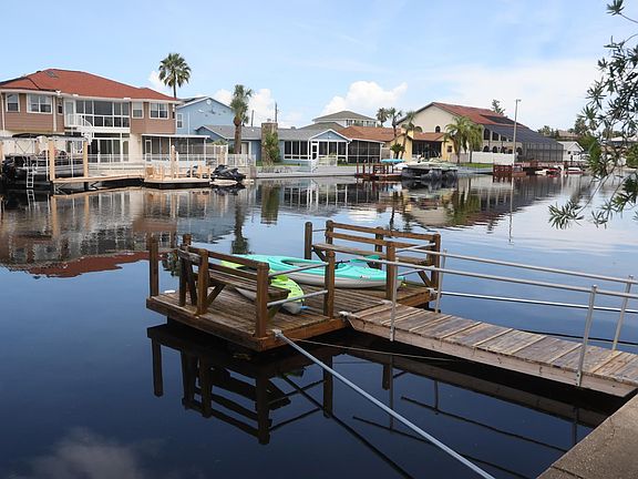 Your Dock on a deep water canal.