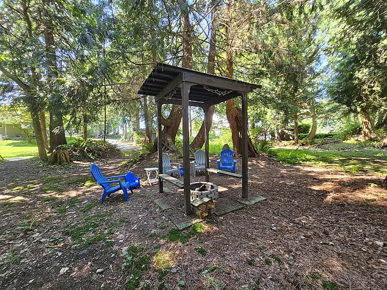 Fire pit area.