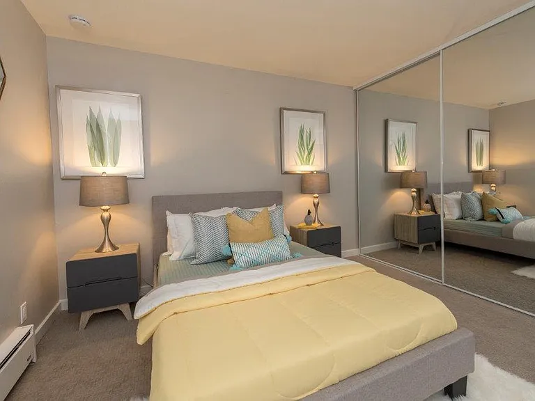 Parkside Apartments bedroom and closet view