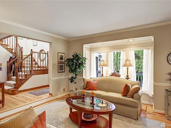 Looking from the formal dining room into the living room. 