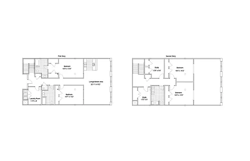Floor plan 4-bedroom large unit