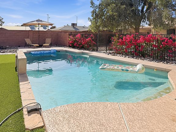 Pool deck from the pool house