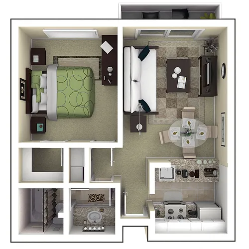 Floor plan Residence 2B Luxury