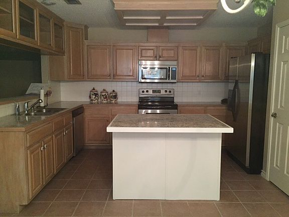 Kitchen with island