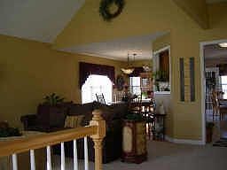 Vaulted family room