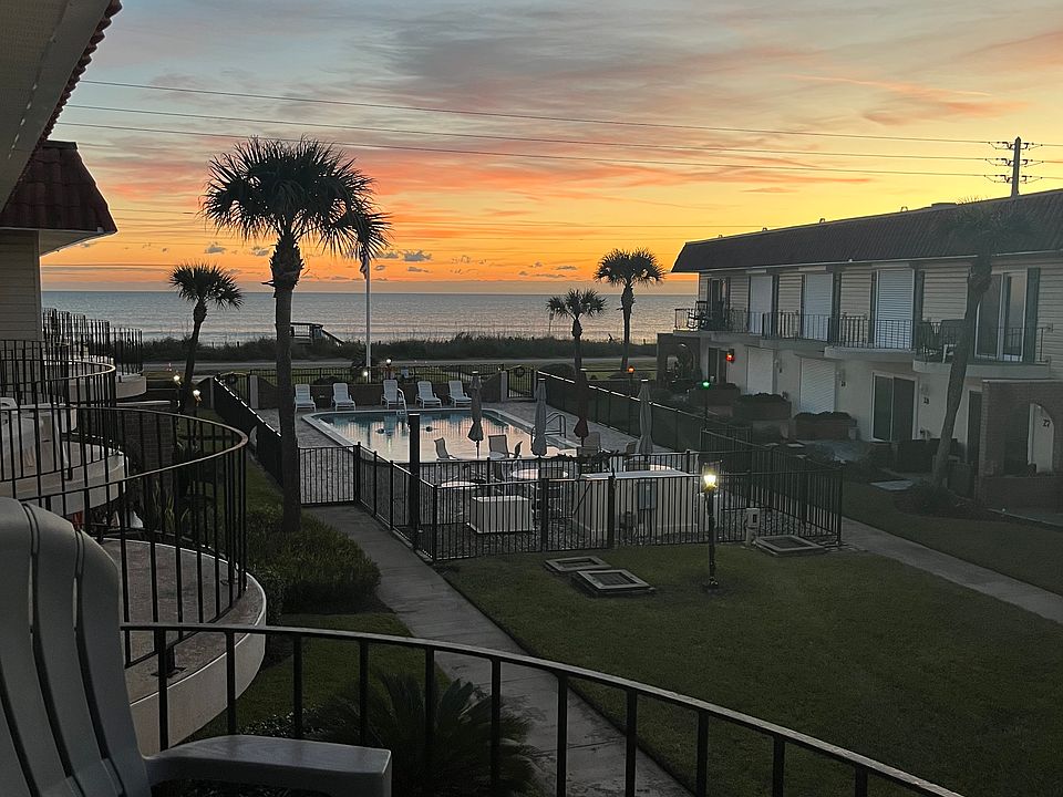 View from second story balcony