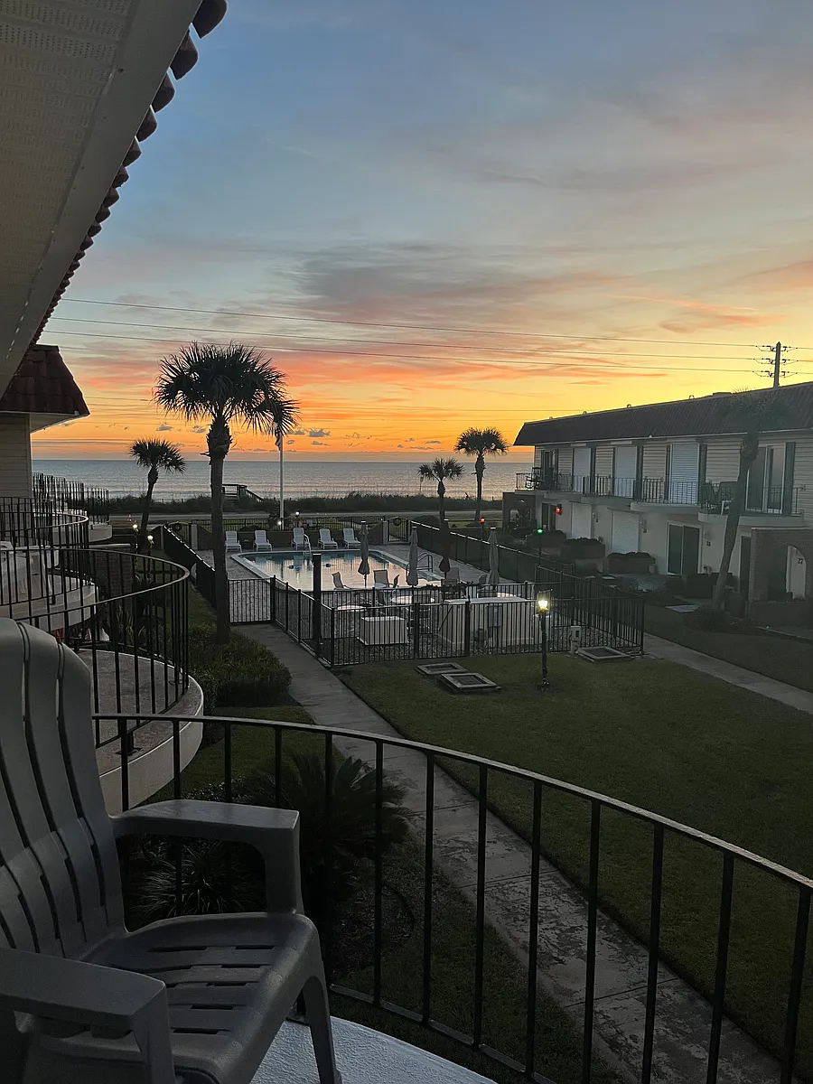 View from second story balcony - 2810 Ocean Shore Blvd #14