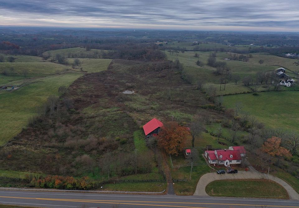 Aerial drone view from the north boundary