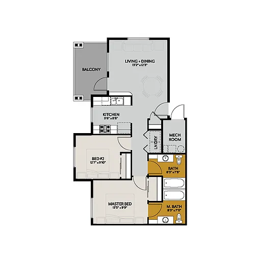 Floor plan B2A