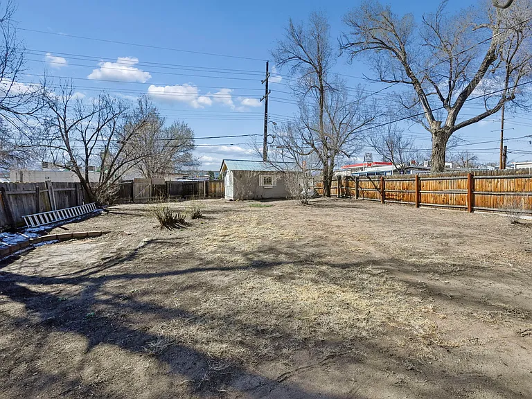 Backyard and shed