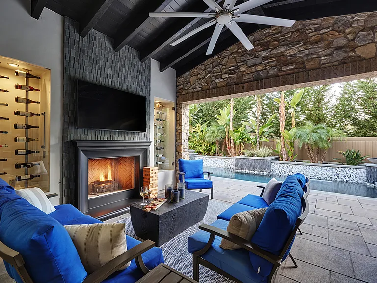 California Room designed for indoor/outdoor living at its finest. Morning coffee, evening wine and everything in between.