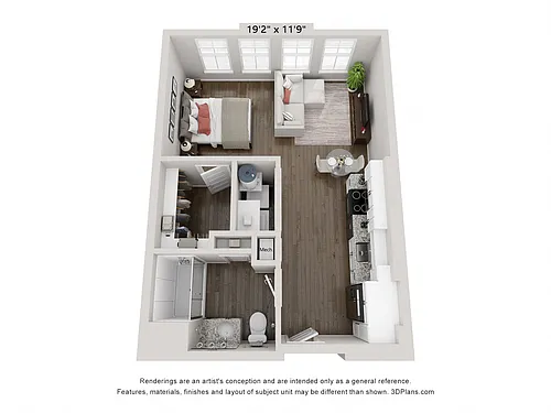 Floor plan S1 - Tiffany Studio