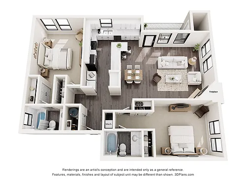 Floor plan B3a
