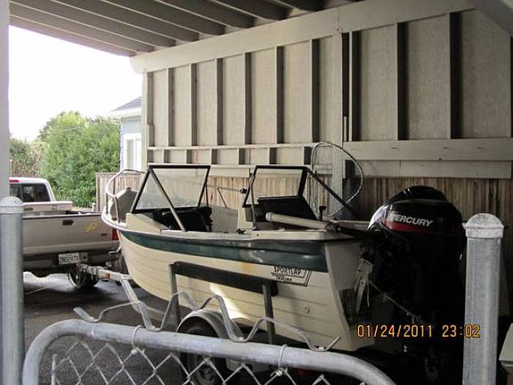 COVERED RV STORAGE WITH F