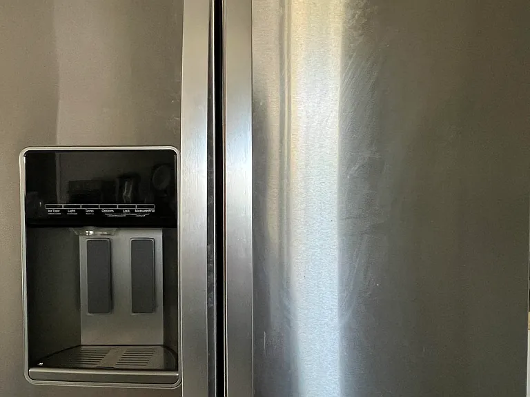 Modern stainless steel appliances