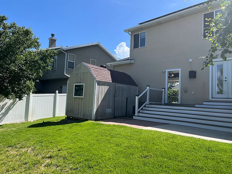 Backyard shed/deck