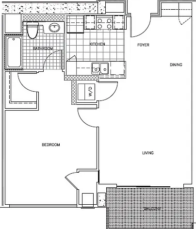 A1 floor plan NoHo 14