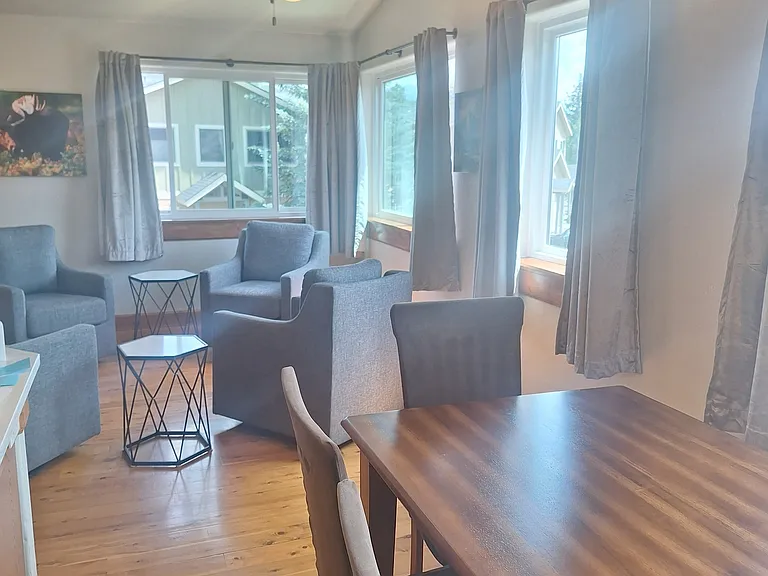 Living room from dining area.