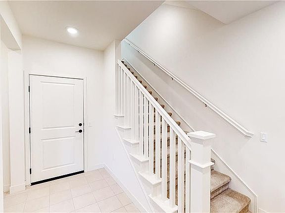 First floor entry and entry to garage