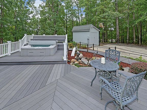 Deck and hot tub
