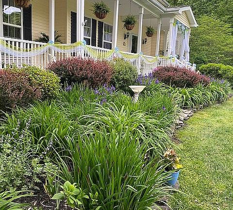 Front Porch and Gardens