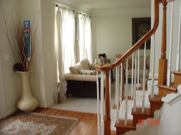 Wood Foyer To Living Room