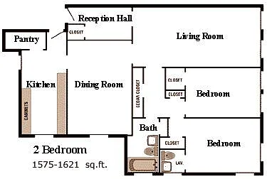 Floor plan Two Bedroom