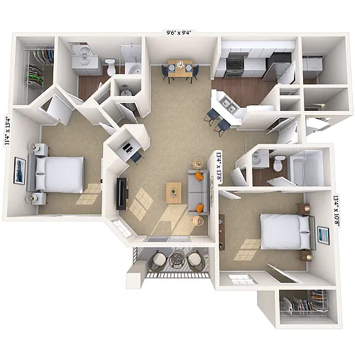 Floor plan The Clairmont