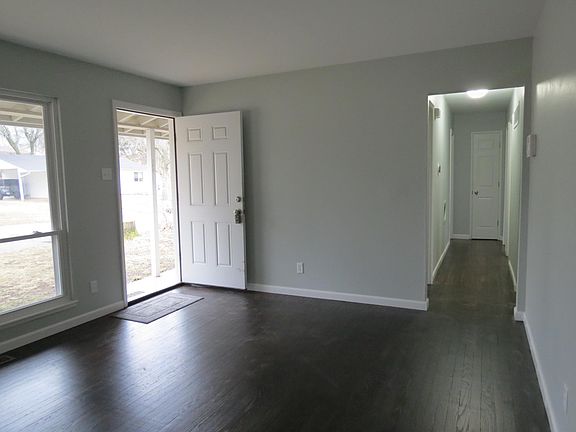 living room and hall