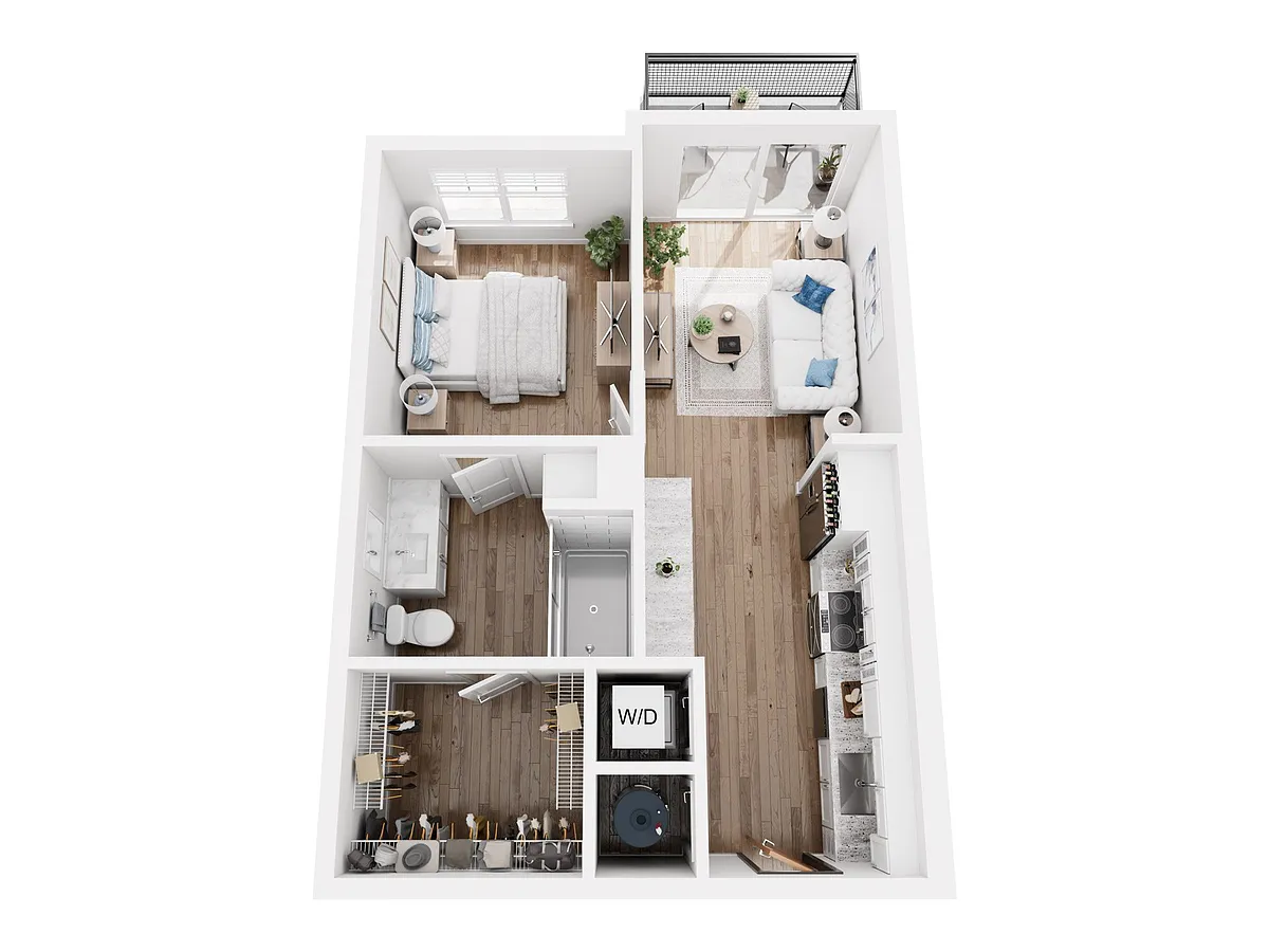 Floor plan Slate plus Balcony