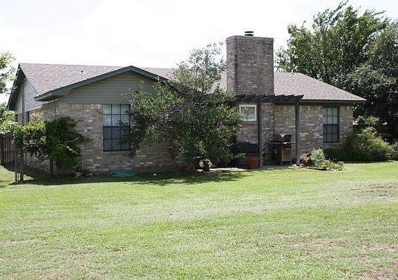 Rear view of home