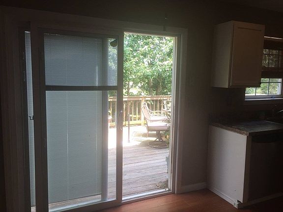 Sliders off kitchen onto deck