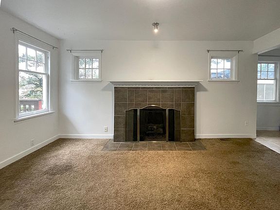 fireplace in living room