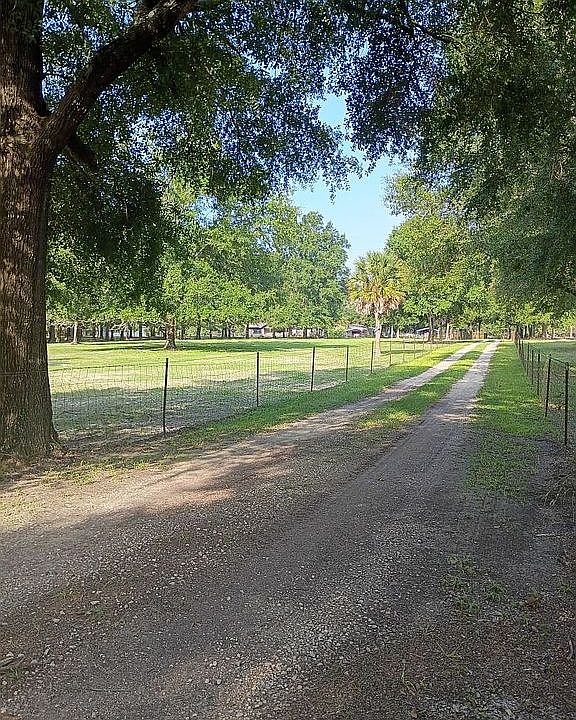 Driveway from road to gate