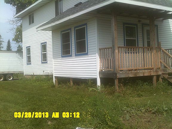 Porch on back of home