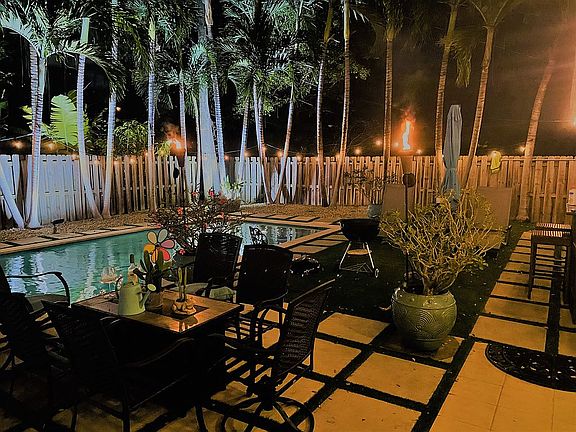 Night Life Pool Area 