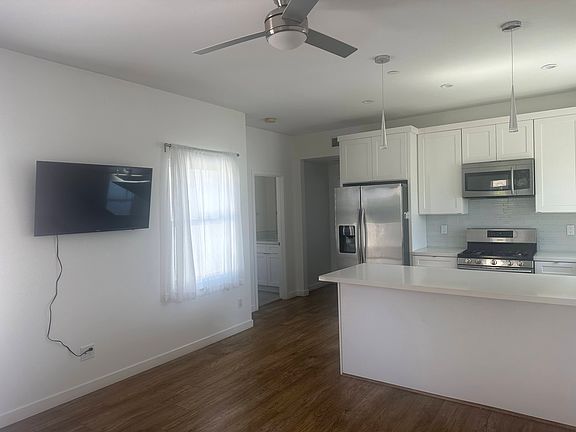 Living room and kitchen