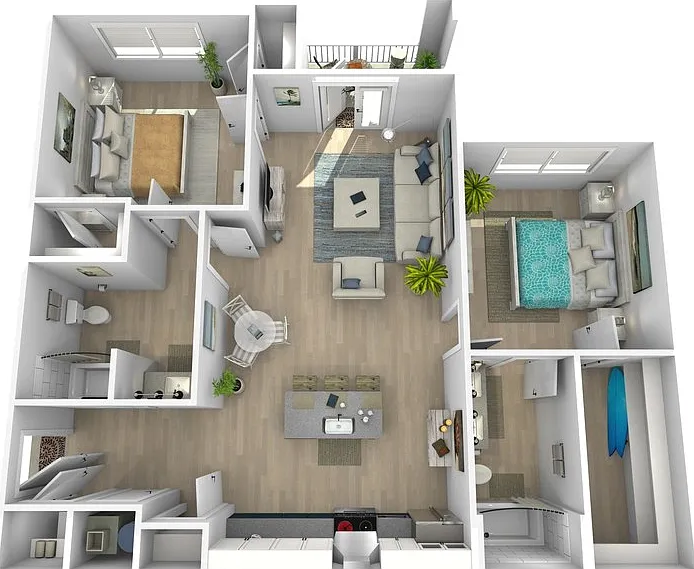 Buzzy (W/C) Floorplan Diagram
