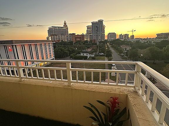 Balcony view of Loews hotel 
