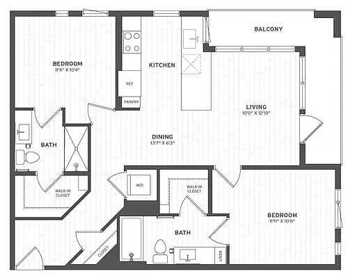 Floor plan 2B3