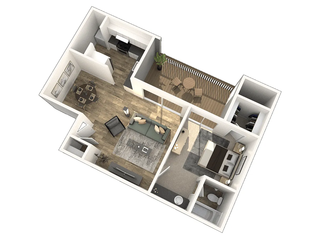 Floor plan 1BR