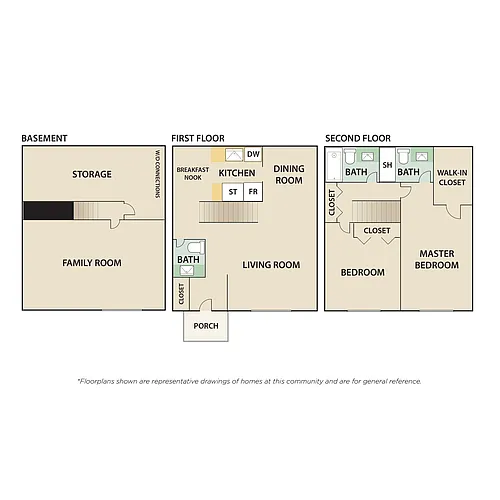 Floor plan 2 Bedroom TH C