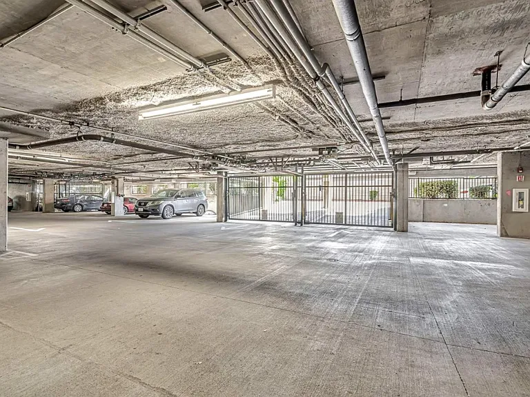 Gated garage. Two parking spots come with this unit.
